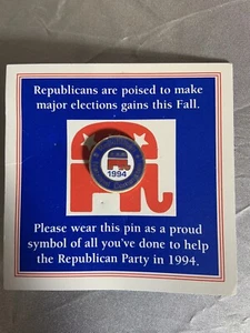 Republican National Committee 1994 - Small Pin Button Lapel Hat Cap Pin - Picture 1 of 1