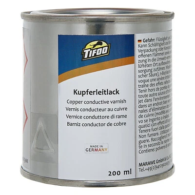 Kupferleitlack (200 ml) - Lack mit Kupferpartikeln - Objekte metallisieren - Bild 1 von 4