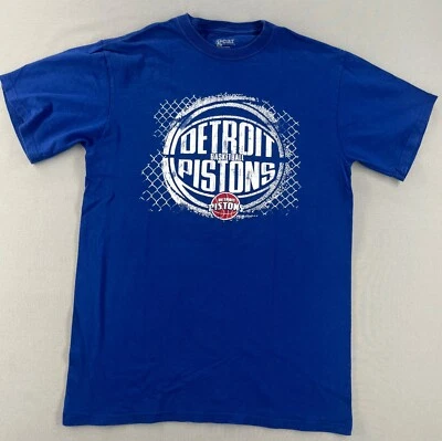 Detroit Pistons Gear For Sports Men’s Size Medium M T Shirt Blue Cotton - Image 1 of 4