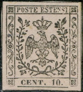 42/ 63 - Stemma cent. 10 rosa vivo con punto dopo la ci - Imagen 1 de 1