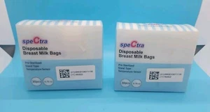 2 × Spectra Disposable Breast Milk Storage Bags 30ct Tempature Sensor Sterilized - Picture 1 of 5