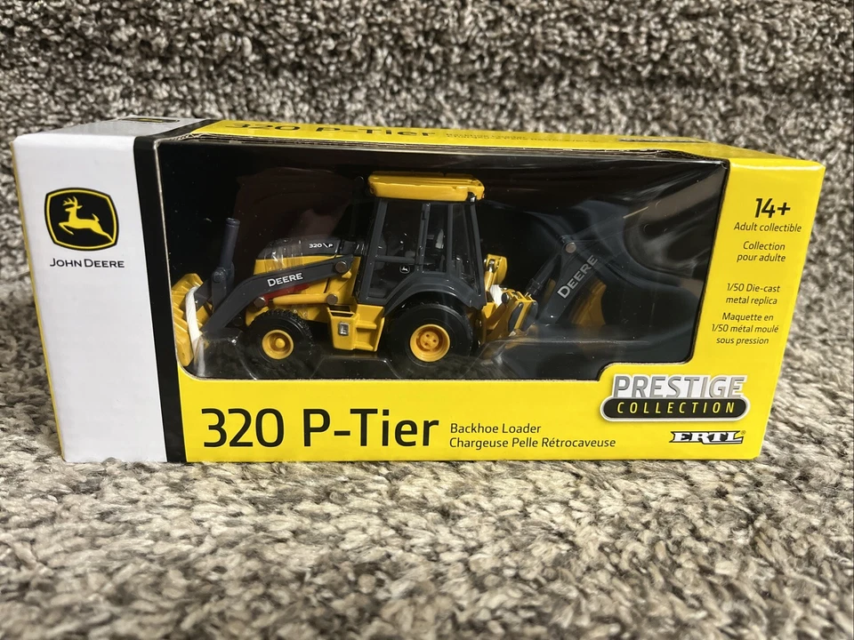 2024 ERTL 1:50 Prestige Series John Deere 320 P-Tier Scale Backhoe Loader NEW!! - Image 1 of 4