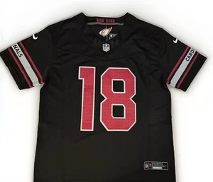 Maglia XL Marvin Harrison Jr #18 Vapor FUSE Nera Qualità Elite AZ Cardinals - Foto 1 di 9