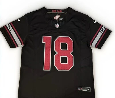Camiseta XL Marvin Harrison Jr #18 Vapor FUSE Negra Elite Quality AZ Cardinals Foto 1 de 4