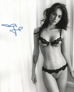 Autografo Megan Fox + Transformers Due uomini e mezzo + modello + autografo attore - Foto 1 di 1