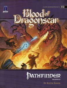 PATHFINDER-Blood of Dragonscar-Module E2-RPG-Roleplaying Game-(SC)-paizo-rare - Picture 1 of 2