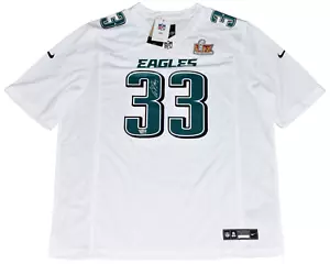 CAMISETA NIKE BLANCA FIRMADA POR COOPER DEJEAN PHILADELPHIA EAGLES #33 SUPER BOWL LIX - Imagen 1 de 2