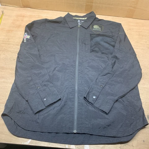 Nike On Field Cleveland Browns Salute To Service Black Zip Windbreaker Sz M Cover