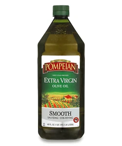 Pompeian Smooth Extra Virgin Olive Oil, First Cold Pressed, Mild and Delicate Fl - Picture 1 of 9