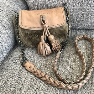Borsa a tracolla sfocata Juicy Couture in pelliccia sintetica - Foto 1 di 12