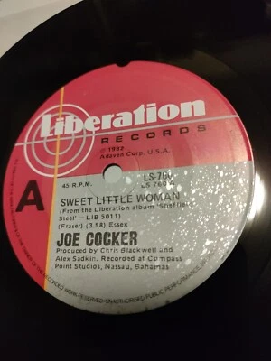 Joe Cocker – Sweet Little Woman . 7" Single  - Image 1 of 4