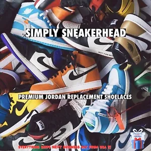 JORDAN 1 2 3 4 5 6 7 8 BEST REPLACEMENT SHOELACES ON THE MARKET PREMIUM QUALITY - Picture 1 of 7