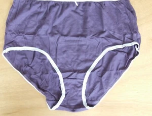 M & S size 12 full briefs 100% cotton knickers panties Mauve - Picture 1 of 6