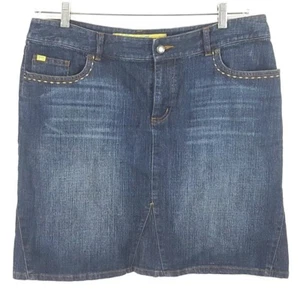 Lady Enyce Women's Short Mini Skirt Size 30 Blue Denim - Picture 1 of 8