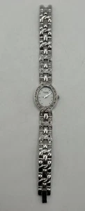 Reloj Caravelle by Bulova para mujer pedrería plateada vintage - Imagen 1 de 6