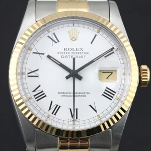 Vintage Rolex Datejust 16013 Cal 3035 Automatic Men`s Buckley Dial Date Watch - Picture 1 of 17