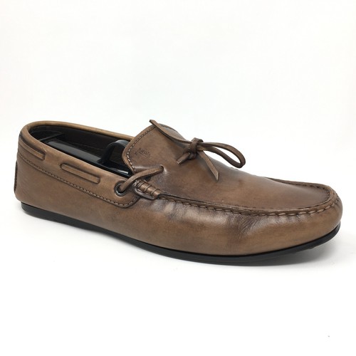 TOD’S Mocassini da guida Tod's Gommino mocassini scarpe da uomo taglia 8 US 7 UK pelle marrone