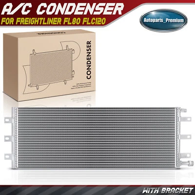 Condensador de aire acondicionado con soporte para Freightliner FL80 FLC120 FLD120 Foto 1 de 4
