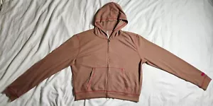 Fabletics Brown Hoodie Sweatshirt Women's Size XL Pockets Logo Full Zip - Picture 1 of 24