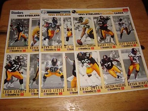 1  complete Pittsburgh STEELERS 1993 FLEER GAMEDAY 18 card set MT BUBBY BRISTER - Picture 1 of 8