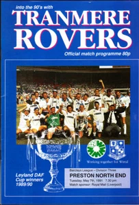 1990/91 TRANMERE ROVERS V PRESTON NORTH END 07-05-1991 DIVISION 3 - Picture 1 of 1