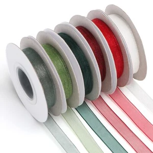 Sheer Ribbon 3/8" x 50 Yards Organza Chiffon Tulle Ribbon for Gift Wrapping C... - Picture 1 of 6