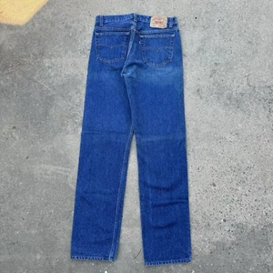 Vintage 501XX Levis Dark Wash Made In USA Denim Jeans Fits 34x38 (31x34 actual) - Picture 1 of 12