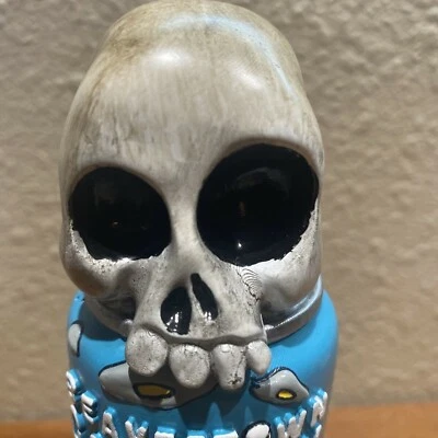 BEAVERTOWN GAMMA RAY 3D SKULL CAN Draft beer tap handle. ENGLAND - Image 1 of 4