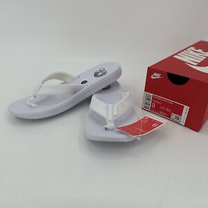 Nike Women's Sandals Bella Kai Thong Flip Flops US Size 9 EU 40.5 White NEW