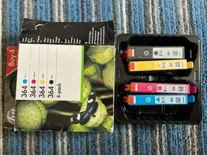 Genuine Original HP 364 Ink Cartridges Black Cyan Magenta Yellow Multipack - Zdjęcie 1 z 3
