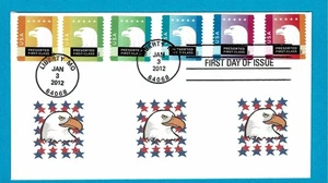 4585-4590 Presorted First Class American Eagle full set on combo FDC - Picture 1 of 1