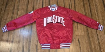 Vintage STARTER  OHIO State Polyester Jacket Mens Size Large - Image 1 of 4
