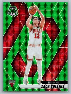 2024-25 Panini Mosaic #125 Zach Collins (RC) Choice Red & Green Mosaic Bulls NBA - Picture 1 of 2