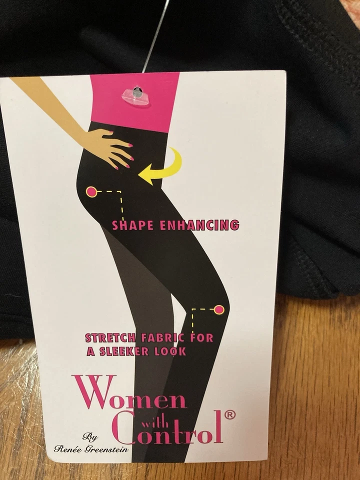 Leggings Mujer con Control Regular Pull On Negros PETITE MEDIANOS NUEVOS CON ETIQUETAS Foto 1 de 1