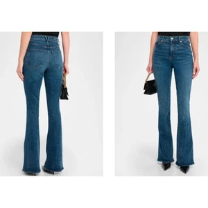 Veronica Beard Beverly Loafer High Rise Skinny Flare Jeans 24 Neu mit Etikett 348 Rebel Blue - Bild 1 von 3