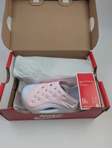 Children's Nike Aqua Swoosh Water/Land Shoes Sandals Pink-white Size 9C New Box! - Picture 1 of 9