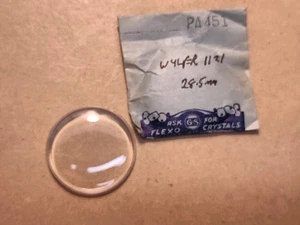 Vintage NOS GS PA451 28,5mm Armbanduhr Kristall für Wyler 1121 - Bild 1 von 4