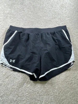 Under Armour Women's Black XL HeatGear Running Shorts - Image 1 of 4