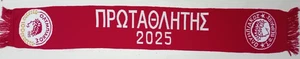 Olympiacos Champion 2025 Scarf - 100 Years Anniversary Edition - Greek Football - Picture 1 of 2