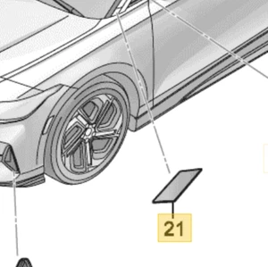 ORIGINAL VW VOLKSWAGEN 14A853265A BLENDE FÜR A SÄULE ID.7 ID7 NEUWERTIG - Bild 1 von 1