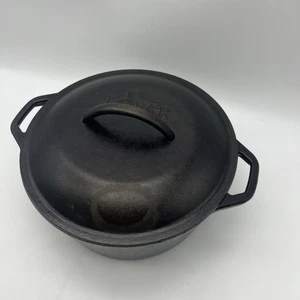 Olla de horno holandesa de hierro fundido Lodge 10-1/4 8DOL EE. UU. - Imagen 1 de 4