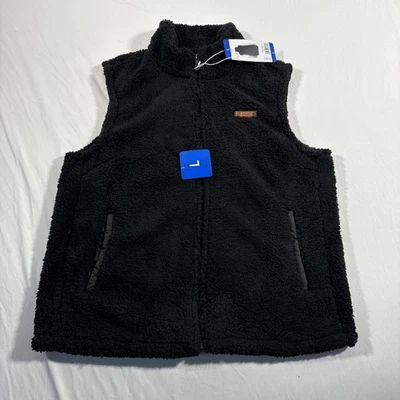 Sage Collective Sherpa Fleece Vest Black Women’s Large NWT - Image 1 of 4