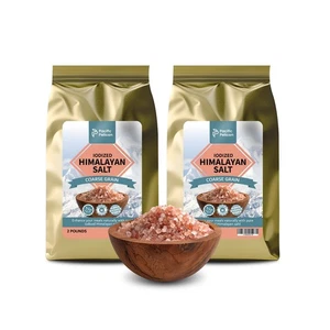 Pacific Pelican Jodized Himalaya Pink Salt | Grobe Körnung, 2 lbs | 2er Pack  - Bild 1 von 6