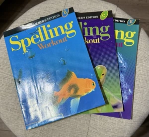 Spelling Workout Level B C & E TEACHER'S EDITION - Paperback ~ NO WRITING - Picture 1 of 11