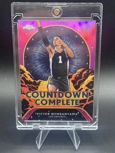 2024-25 Topps Chrome • Victor Wembanyama Pink SP Countdown Complete Refractor 💥 - Bild 1 von 3