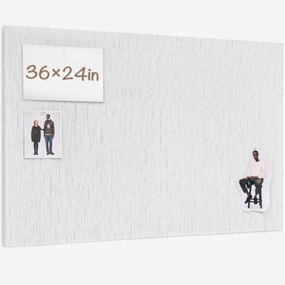 Bulletin Board 36 x 24 inches, 3' x 2' Linen Board for Wall, Decorative Fabri... - Image 1 of 4