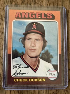 Tarjeta Topps de Chuck Dobson 1975!!  #635 ÁNGELES DE CALIFORNIA - Imagen 1 de 1