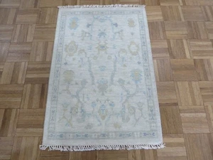 2 x 3 Hand Knotted Ivory Modern Oushak Oriental Rug G16205 - Picture 1 of 8