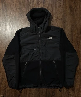 The North Face Jacket Mens Small Black Denali Hoodie Fleece Full Zip Hooded - Image 1 of 4