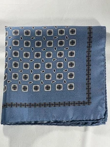 Pañuelo/pañuelo bolsillo seda estampado azul Reiss - cachemir/geométrico - Imagen 1 de 4
